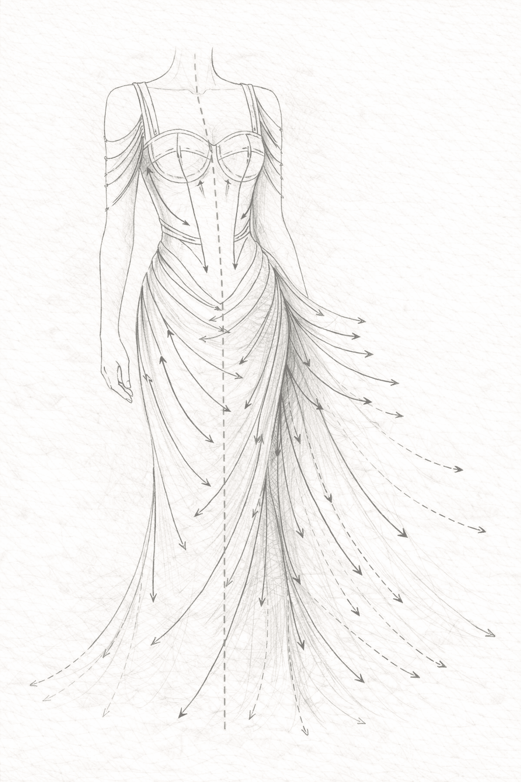 Pattern placement sketch